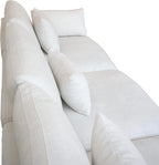 Cloud Couch Modular Sectional Sofa,82.68" Oversized LoveSofa, Down Filled Convertible Wide Seater for Living Room Set, Covers Washable&Replaceable,White