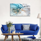 DZL Art A73881 Framed Wall Art Colorful Abstract Painting Background Canvas Wall Art Print Painting for Wall Decor Home Decor