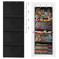 UAREHIBY Stuffed Animal Storage Bag - Large Capacity, Casual, Functional, Child-Friendly, Black