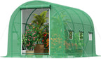 12x7x7 FT Greenhouse, Outdoor Walk-in GreenHouses with Screen Windows and Dual Zippered Door, Portable Waterproof Green Houses Tent for Outside Heavy Duty with Reinforced Frame #2