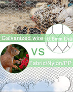Garden Poultry Chicken Wire Netting - 24 '' × 150 ' Garden Fence Animal Barrier, Chicken Wire for Crafts, 1 inch Mesh Poultry Netting Fence, Pet/Rabbit/Chicken Wire Fencing