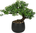 Artificial Bonsai Tree Juniper Faux Plants Indoor Fake Plants Decor with Ceramic Pots for Home Table Office Desk Bathroom Shelf Bedroom Living Room Farmhouse Decorations