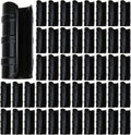 80PCS 1 inch Greenhouse Clips Black Greenhouse Clamps Black Plastic Clamps Garden Buildings Tube Clips for PVC Pipe Greenhouse Films, Sunshade Nets, Shelters, Farming, Gardening