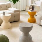 Versatile Low Stool/Side Table: Suitable as a Shoe-Changing Stool, Small Round, Living Room Side Table, Coffee Table
