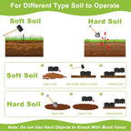 Vashly 40Ft Landscape Edging No Dig, 5.9In Garden Edging Border with 40Pcs Stakes, 40Pcs Plastic Flower Bed Border Flexible for Landscaping, Lawn Patio, Pathway, Black
