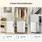 6500 Sq.Ft Energy Star Dehumidifier for Basement Home, ANDTE 120 Pints Large Room Dehumidifiers Efficient with Drain Hose & 1.32 Gal Tank, Smart Humidity Control, Touch Control Panel, Auto Defrost