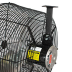 Schaefer VK20-B VersaKool Air Circulator Fan & Aluminum Blade, Ceiling Wall Mount Greenhouse Fan, 5470 CFM, 1/3 hp, Energy-Efficient Commercial use for Patio, Garage, Industrial & Workshop (Black)