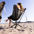 CLIQ MystiQ Camping Chair, Lightweight Portable Folding Outdoor Chair | Portable Folding Camping Chair, Compact Lounge Chair for Beach, Hiking, Sports & Lawn, 450 lb Capacity