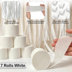 White Crepe Paper Streamers 7 Rolls 574ft of Streamers Party Decorations for Wedding Graduation,Baby Shower,Engagement Anniversary,Birthday Decorations (White)