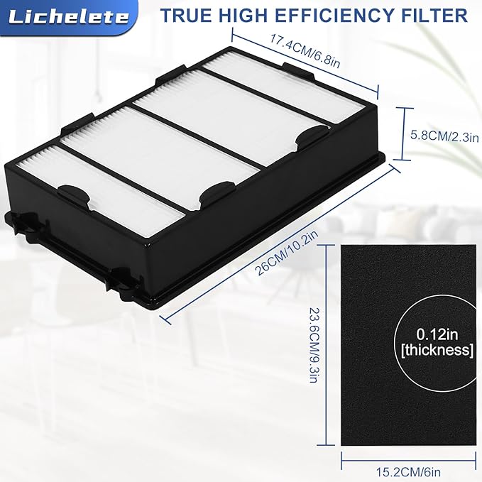 HAPF600 Filter Replacement for Holmes HAPF600 Air Puri-fier, 4 Filter + Carbon Pre-filters, Part HAPF600 HAPF600D HAPF600D-U2 HAP615 HAP625 HAP650 HAP725 HAP750