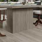 MOUMON 118 inch Kitchen Dining Table for 8-10, Wood Rectangular Kitchen Table, Large Long Dining Table with Wooden Frame, No Chairs, for Dining Room Grey (118.1”W x 47.2”D x 29.5”H)