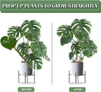 Joyhalo 12 Pack Tall Snake Plant Support Stakes for Indoor Plants 24 Inch, Peony Cages and Supports, Peony Cage with 15 Pcs Twist Ties, Monstera Plant Support for Plants Tomato, Hydrangea, Monstera
