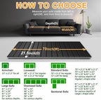 LAVEVE Heavy Duty Couch Cushion Support Board for Sagging Sofa, 21.5''x70'' Extra Thick Solid Wood Under Couch Insert with Anti-Slip Dots, Repair Sagging Spring Sofa and Replace Worn Cushions