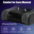 GTPLAYER Floor Rocking Gaming Chair – Floor Rolling Game Chairs with Angle Limiter, Gamer Rocker Floor Seat, Compact & Lightweight, Black & Grey