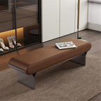 Modern Upholstered Bed end Stool Bedroom Home Use Bedside Dressing Room Wooden Shoe Changing Entryway(XS)