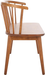 SAFAVIEH Furniture - Blanchard Spindle Bench - Honey - Solid Wood - Classic Windsor Design - Ideal for Entryway, Bedroom, Dining Room, 17.8" Seat Height (BCH8500H)