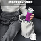20 Oz Portable Blender for Shakes Smoothies, Travel Gym Home Office, Personal Size with 6 Blades, Waterproof USB Rechargeable Handheld Blender Cup, Black