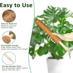 Moss Pole, 2Pack 21 Inch Plant Support Stakes for Indoor Plants, Monstera Plant Support Stakes, 37 Inch Tall Coir Plant Pole Sticks for Potted Plants, Pothos, Philodendron