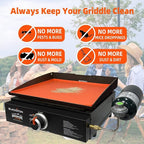 Blackstone Grill Mat 17 inch,Silicone Protective Cover for Blackstone Griddle, Silicone Grill Rubber Mat, Protect Griddle from Rodents, Insects, Debris, and Rust