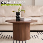 Round Nesting Coffee Table Set of 2 for Small Spaces | Modern style, suitable for living rooms, wooden