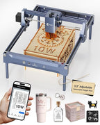 Laser Engraver 10W Laser Engraving Machine for Wood Metal Acrylic Glass Stone, Powerful DIY CNC Portable Laser Cutter 7.9" x 11.8" (Near A4) Offline Engraving Carverall K15 Pro, 10000mW, Class 1