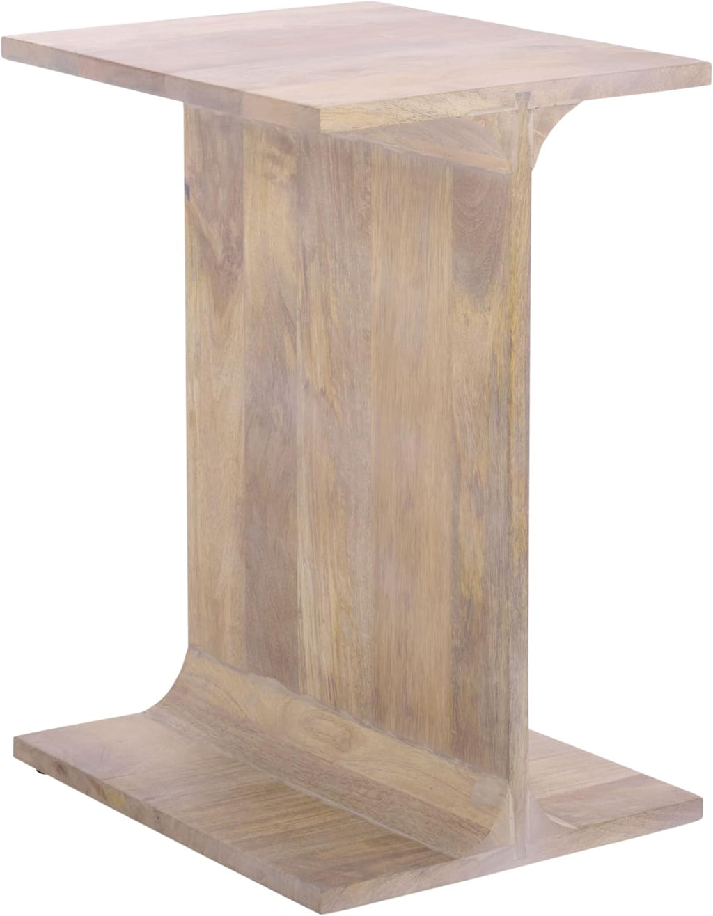 SAFAVIEH Home Collection - Wilfredo White Washed Solid Wood Accent Table, Scandinavian C-Shape Side Table, Fully Assembled (ACC3261A)
