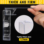 25-Pack Audio Cassette Storage Cases - Clear Plastic Cassette Tape Cases - Storage Solution 4.28" L x 2.75" W x 0.6" H