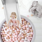 TRENDPLAY Plastic Balls for Ball Pits 2.2 Inch, Pack of 50 100 200 500 Hollow Balls, Perfect for Toddler Baby Pools,Party,Festival Decoration