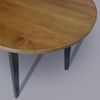 Three-Legged 23" W Round Side Modern Table with Solid American Hardwood Top
