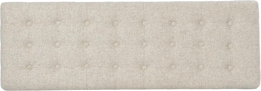 HomePop Modern Tufted Storage Bench - Textured Cream Fabric