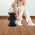 3 Layers Small Night Stand for Couch, Sofa, Modern Side Table Round End Table Sofa Stool Pedestal End Table for Living Room (Black)
