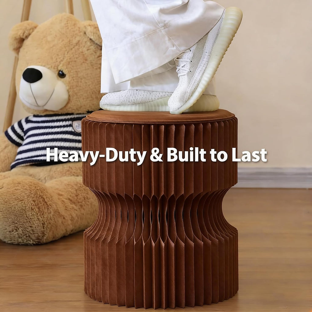 Folding Stool, 660 lbs Capacity Portable Stool, Eco-Friendly Honeycomb Design for Living Room Bedroom Apartment Temporary Event