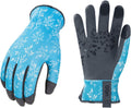 Vgo... Gardening Gloves for Women,Puncture-proof,Thornproof,Safety Work Gloves for Weeding,Digging,Touchscreen,Synthetic Leather(XS,Blue,SL7476)