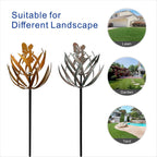 Wind Spinner for Yard and Garden Metal Kinetic Wind Sculptures for Outdoor Decorations(63 x 12.99 inches)