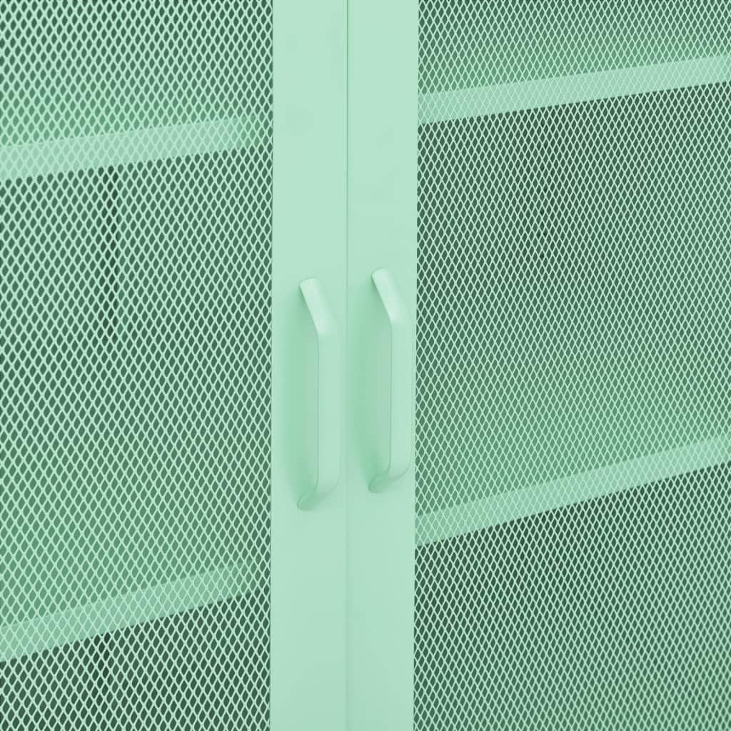 Mint Steel Storage Cabinet 13.8" W x 31.5" L x 40" H, Adjustable Shelves 198 lb Load, Slim Metal Cupboard for Bathroom, Pantry, Living Room & Kitchen, Small Space Organizer
