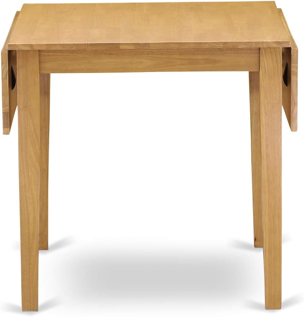 East West Furniture NDT-OAK-T Norden Dining Table - a Rectangle Wooden Table Top with Dropleaf & Stylish Legs, 30x48 Inch, Oak