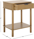 SAFAVIEH Home Collection Thurston Desert Brown 1-Drawer Accent Table