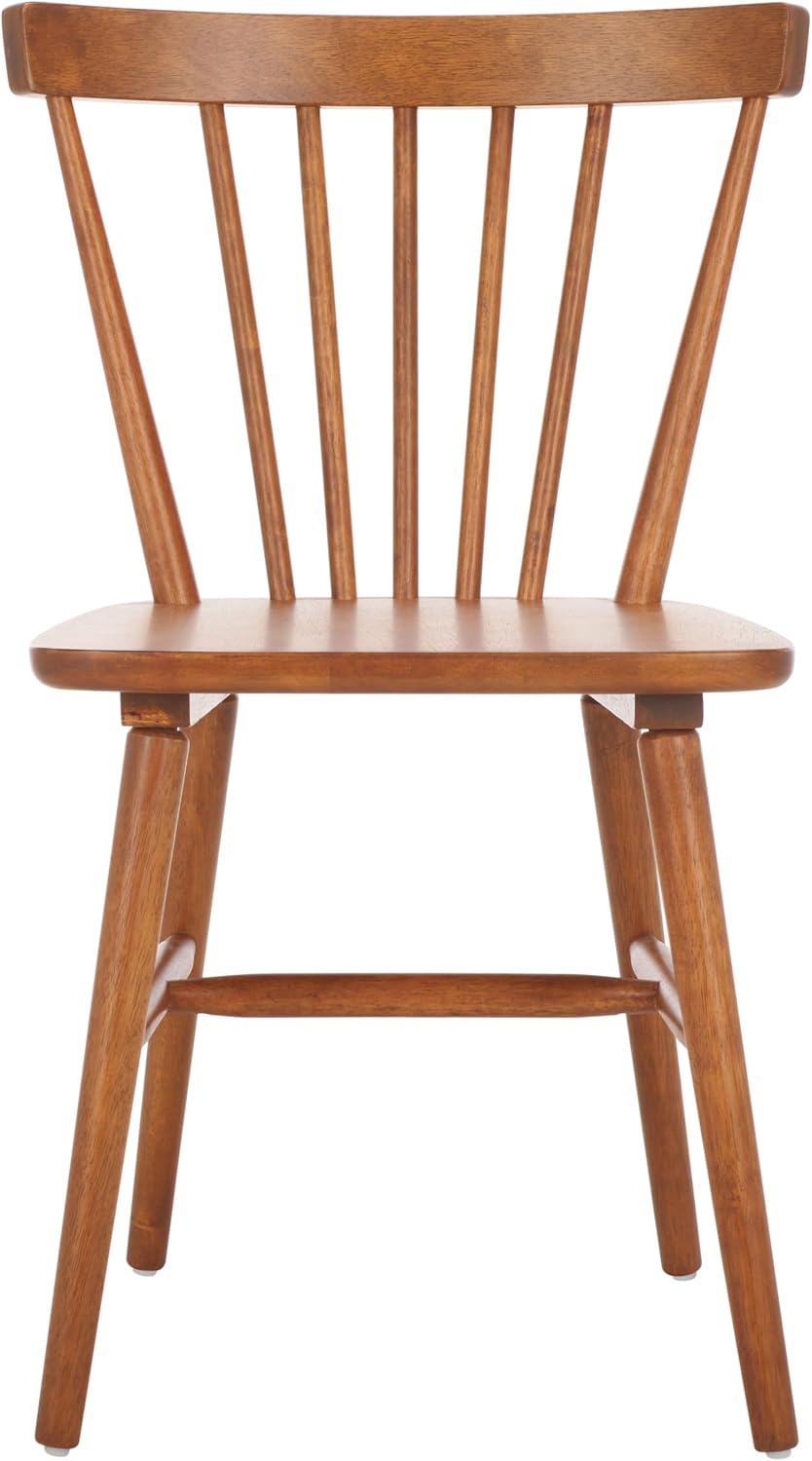 SAFAVIEH Home Collection – Winona Set of 2 Honey Windsor Farmhouse Dining Chairs, Spindle Back Wood Chairs, Classic Casual Seating (DCH8500K-SET2)
