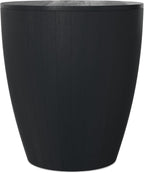 SIMPLIHOME Elmbrook End Table - 21 inch Wide Solid Mango Wood Round Drum Table with Vertical Panel Detailing in Black, Modern Nightstand or Plant Stand for Living Room or Bedroom, Assembled