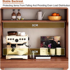 Kitchen Pantry Cabinet, Pantry Storage Cabinet with Doors and Shelves, Tall Storage Cabinet, Coffee Bar Workstation, for Dining Room, Living Room(Brown,50cm/19.7in)