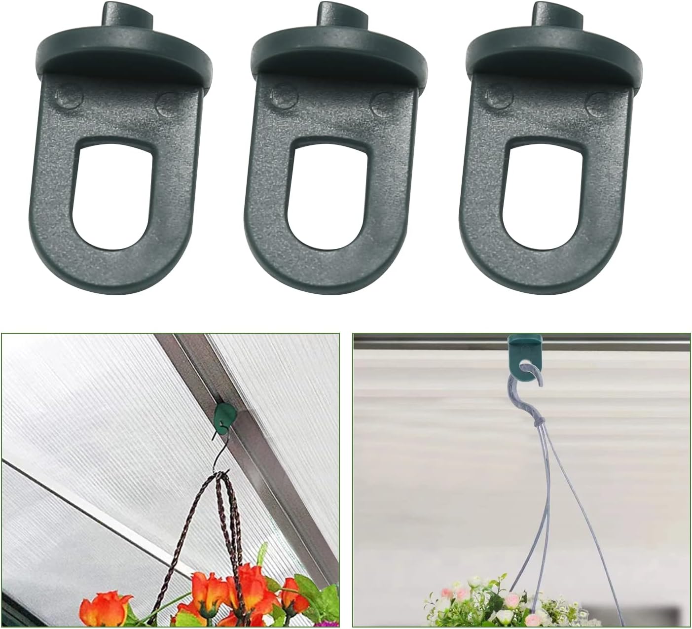 50pcs Greenhouse Hooks Plant Hangers Plant Clips Hook Accessories for Greenhouse