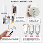 FONMY Hanging Display Motor 10 RPM Low Speed with Remote for Wind Spinner Ornament Hanging Decor Baby Crib Mobile Battery Operated Motor