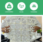 5 Pack Planting Pots Moving Trays for 3 inch(2.7 inch for Exact) Square Nursery Pots, 24 Cell Pots Carrier Holders(White)