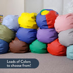 Children's Factory 26" Kids Bean Bag Chairs, Flexible Seating Classroom Furniture, Beanbag Ideal for Boy/Girl Toddler Daycare or Playroom, Deep Water (CF610-035)