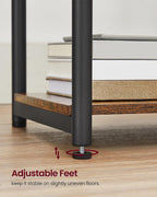VASAGLE End Table with Charging Station, Set of 2, Small Side Tables
