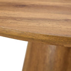 Round Dining Table for 4/6, 45 Inch Dining Room Table, Small Kitchen Table with Stable Pedestal, Modern Dining Table for Kitchen,Living Room,Apartment,Restaurant (Dark Wood)