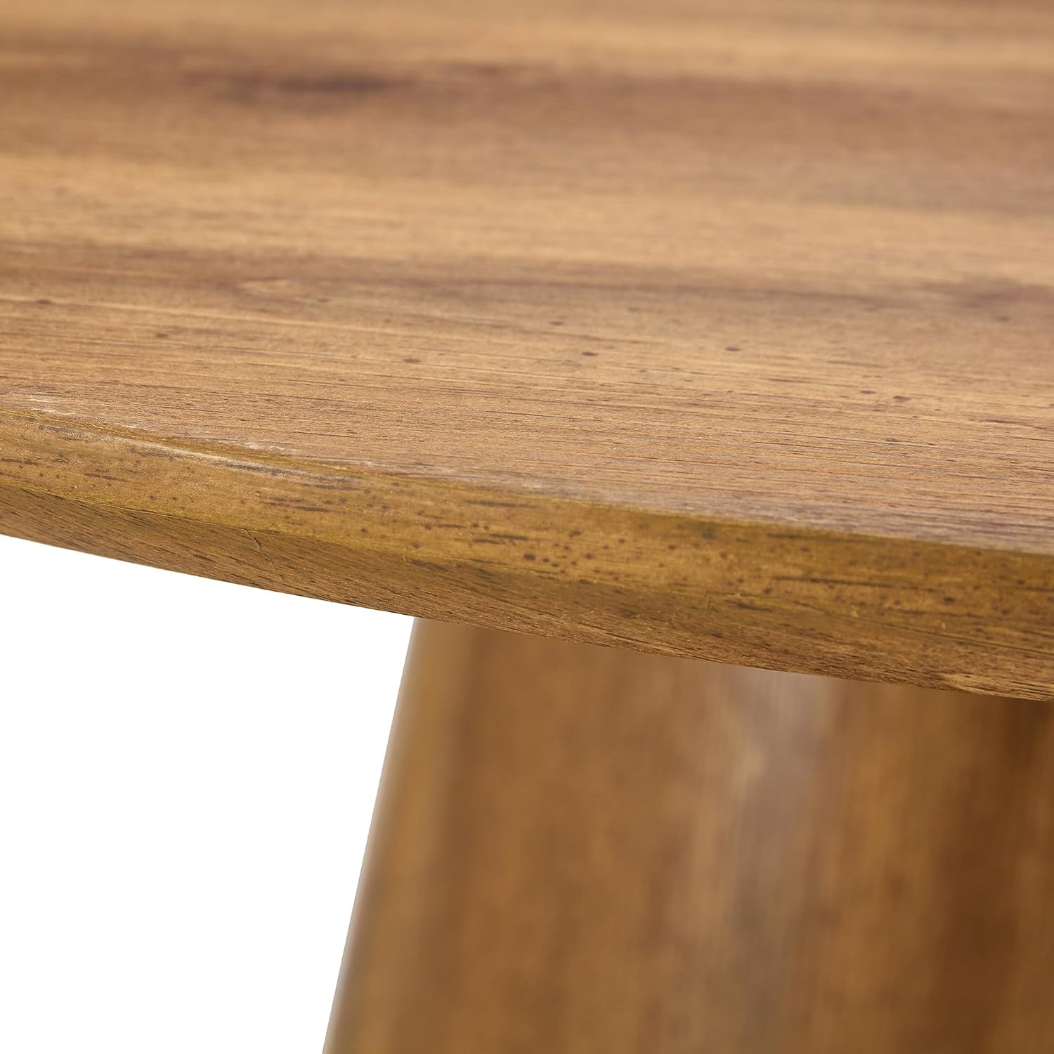 Round Dining Table for 4/6, 45 Inch Dining Room Table, Small Kitchen Table with Stable Pedestal, Modern Dining Table for Kitchen,Living Room,Apartment,Restaurant (Dark Wood)