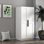 RuiSiSi 63" Tall Kitchen Pantry, Kitchen Pantry Storage Cabinet, White Freestanding Buffet Cupboards Sideboard with Doors & Shelves, Buffet Storage Cabinet for Kitchen Living Room Dinning Room