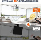 Motorized Ceiling TV Mount Flip Down with Remote for 37-75‘’ TVs, Black | Space Saving and Adjustabe, Fits Flat and Pitched Roof, Electric Drop Down TV Mount, Max VESA 600x400 mm, Max holds 99lbs