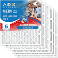 AIRX FILTERS WICKED CLEAN AIR. 25x25x2 Air Filter MERV 11 Electrostatic Pleated Air Conditioner Filter 6 Pack HVAC AC Furnace Filters